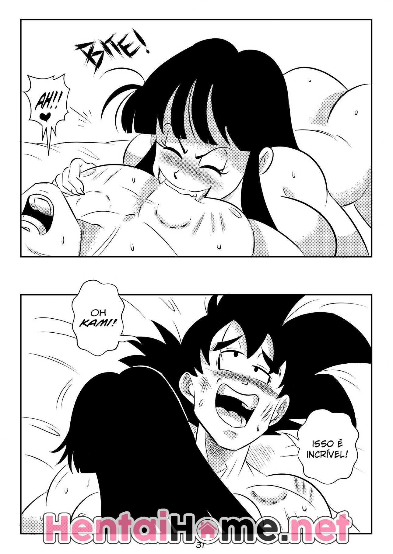 Goku Tarado: Comendo a Chi Chi Dominada Pela Névoa do Mal em Hentai HQ Brasileiro