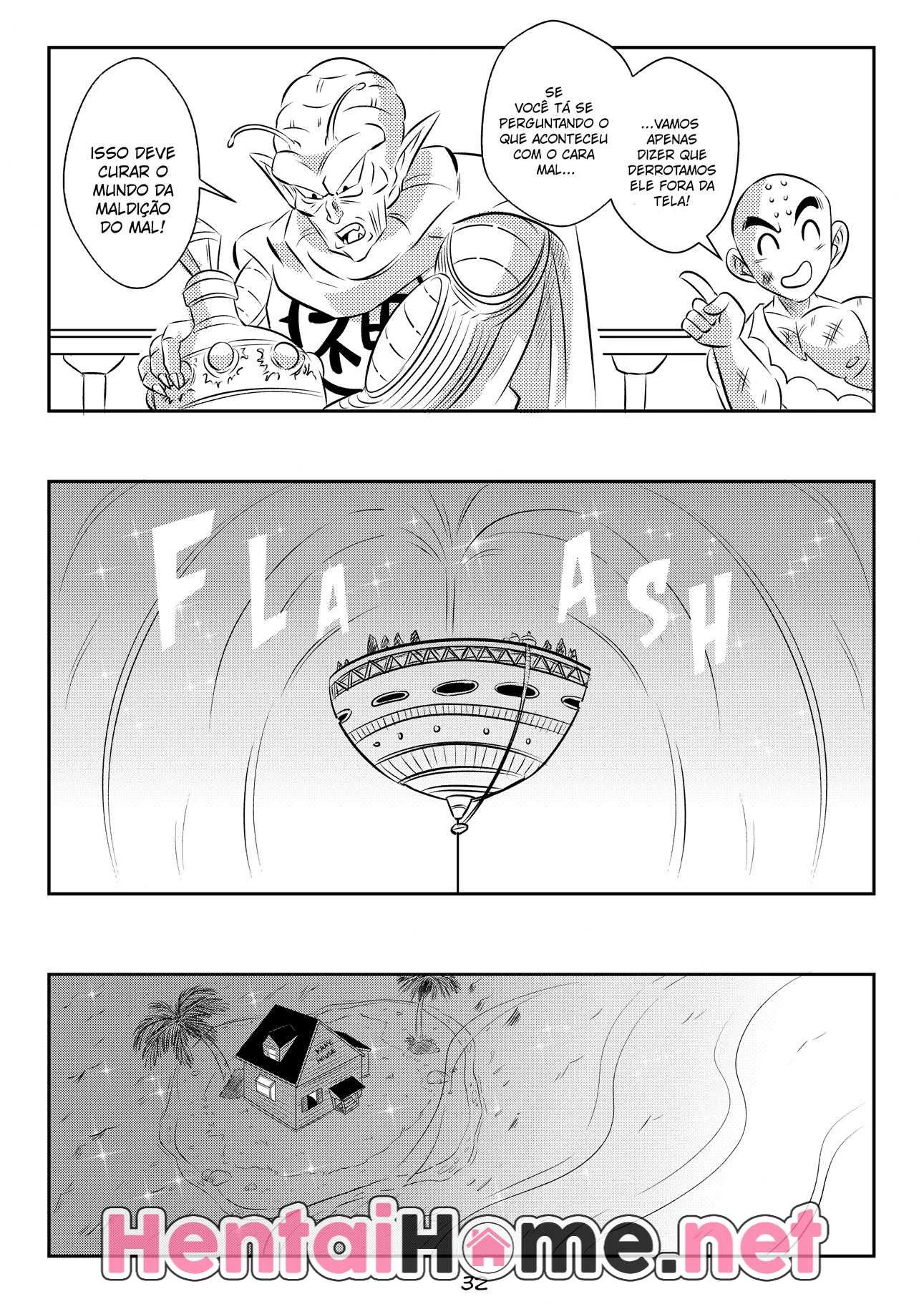 Goku Tarado: Comendo a Chi Chi Dominada Pela Névoa do Mal em Hentai HQ Brasileiro
