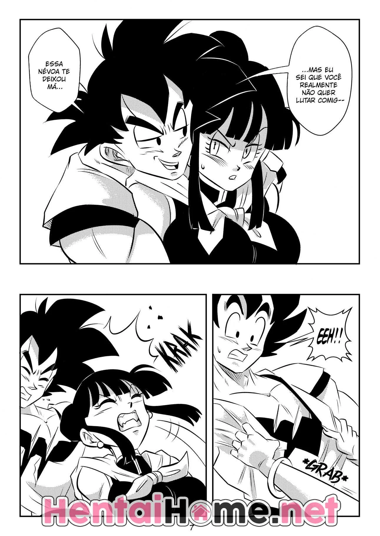 Goku Tarado: Comendo a Chi Chi Dominada Pela Névoa do Mal em Hentai HQ Brasileiro