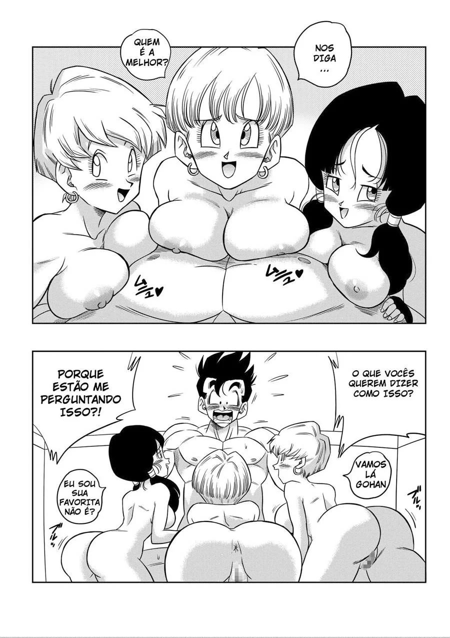 Dragon Ball Hentai: Triângulo Amoroso Vol.04 – Piranha Erasa Seduz Gohan em Hentai HQ Brasileiro