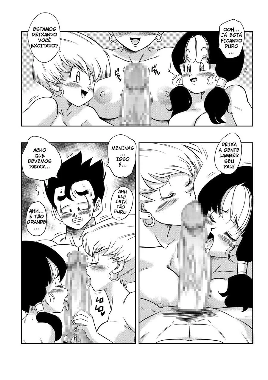 Dragon Ball Hentai: Triângulo Amoroso Vol.04 – Piranha Erasa Seduz Gohan em Hentai HQ Brasileiro