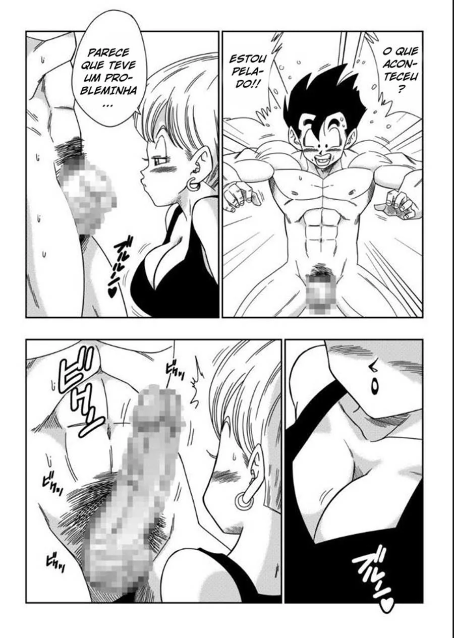 Dragon Ball Hentai: Triângulo Amoroso Vol.03 – Erasa Seduz Gohan em HQ Brasileiro