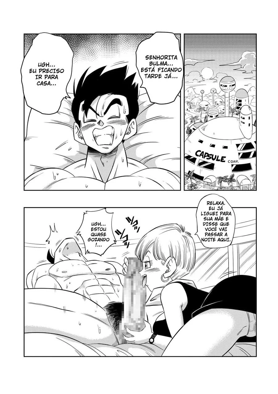 Dragon Ball Hentai: Triângulo Amoroso Vol.04 – Piranha Erasa Seduz Gohan em Hentai HQ Brasileiro