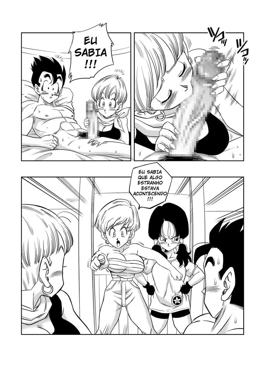 Dragon Ball Hentai: Triângulo Amoroso Vol.04 – Piranha Erasa Seduz Gohan em Hentai HQ Brasileiro