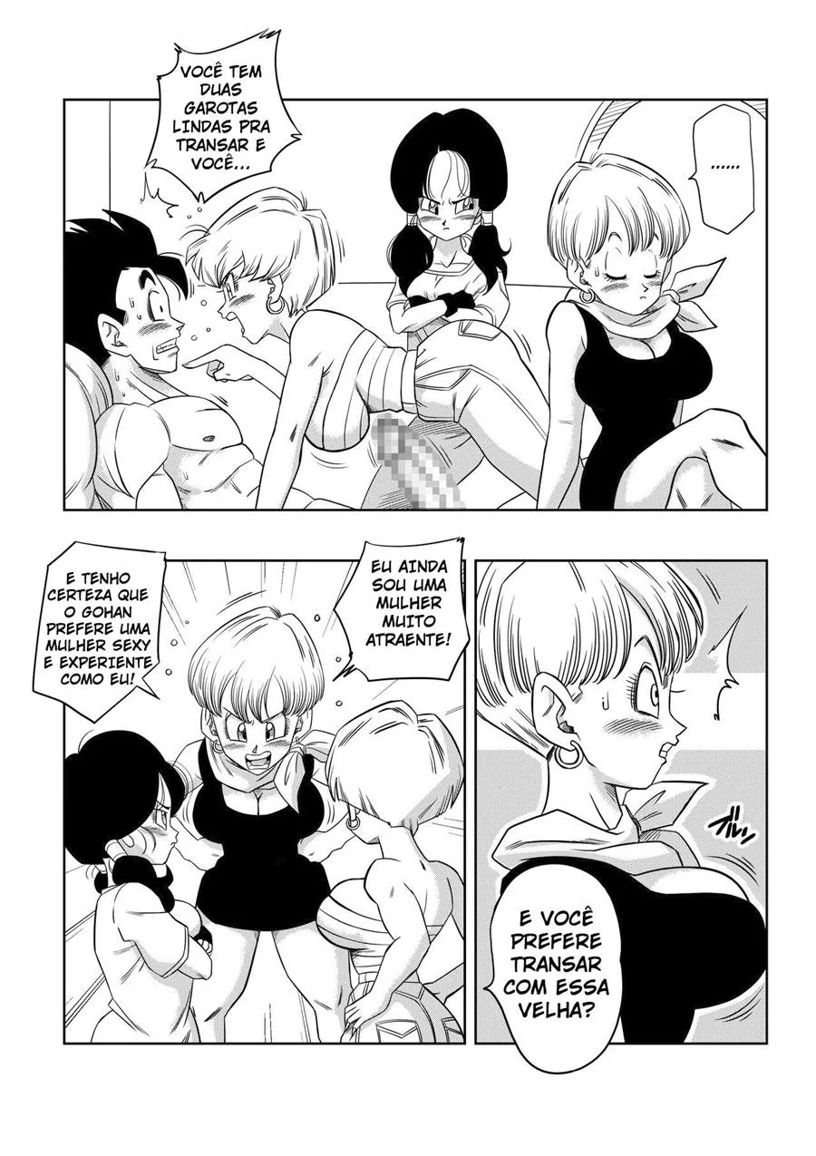Dragon Ball Hentai: Triângulo Amoroso Vol.04 – Piranha Erasa Seduz Gohan em Hentai HQ Brasileiro
