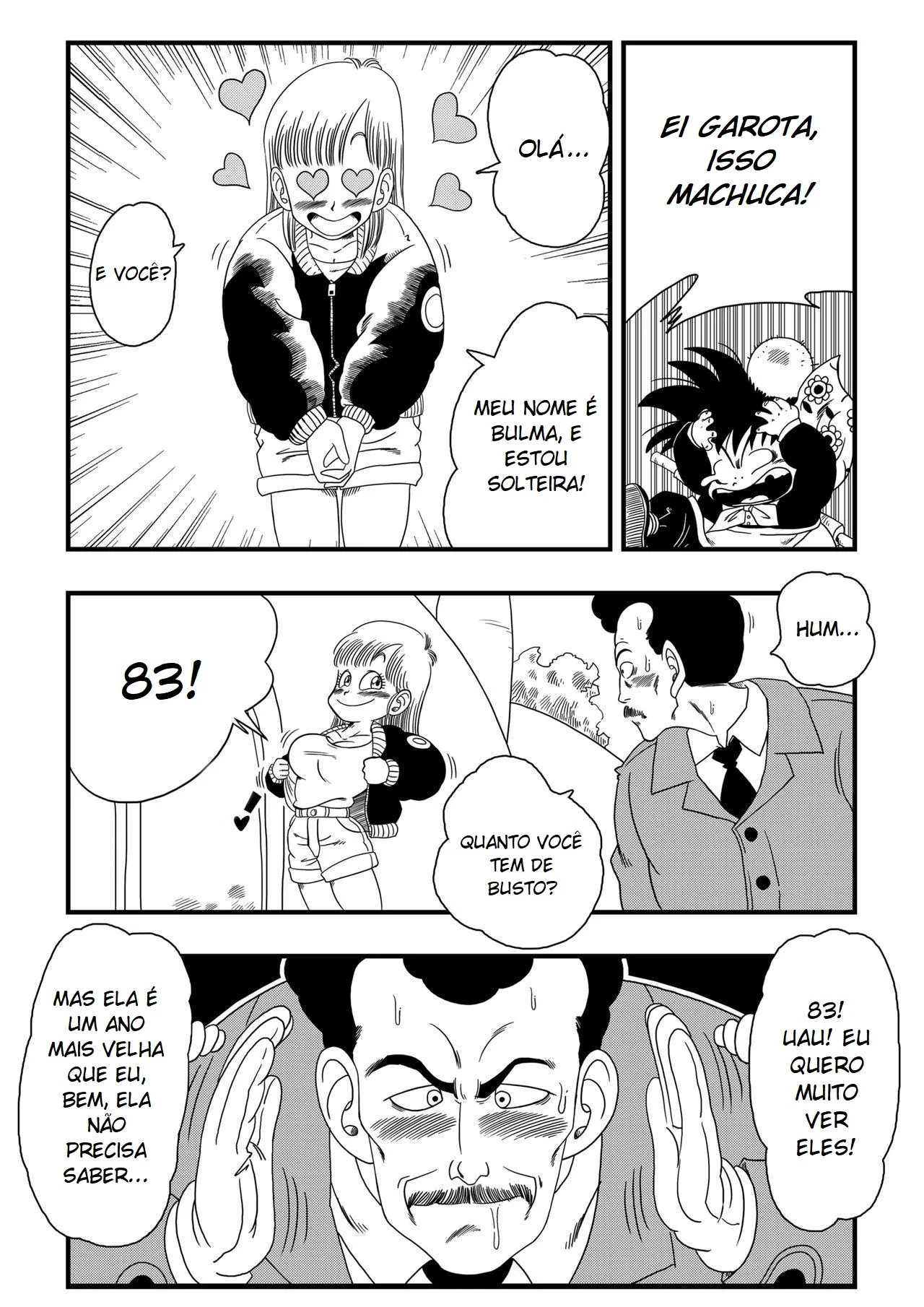 Bulma Piranha Fode com Oolong em Dragon Ball – HQ Brasileiro