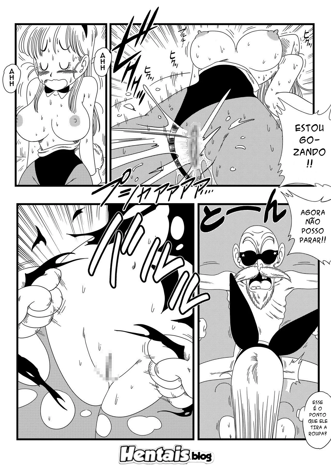 Dragon Ball Hentai: Bulma Coelhinha Libera Peitos em Troca da Dragon Ball – Em HQ Brasileiro