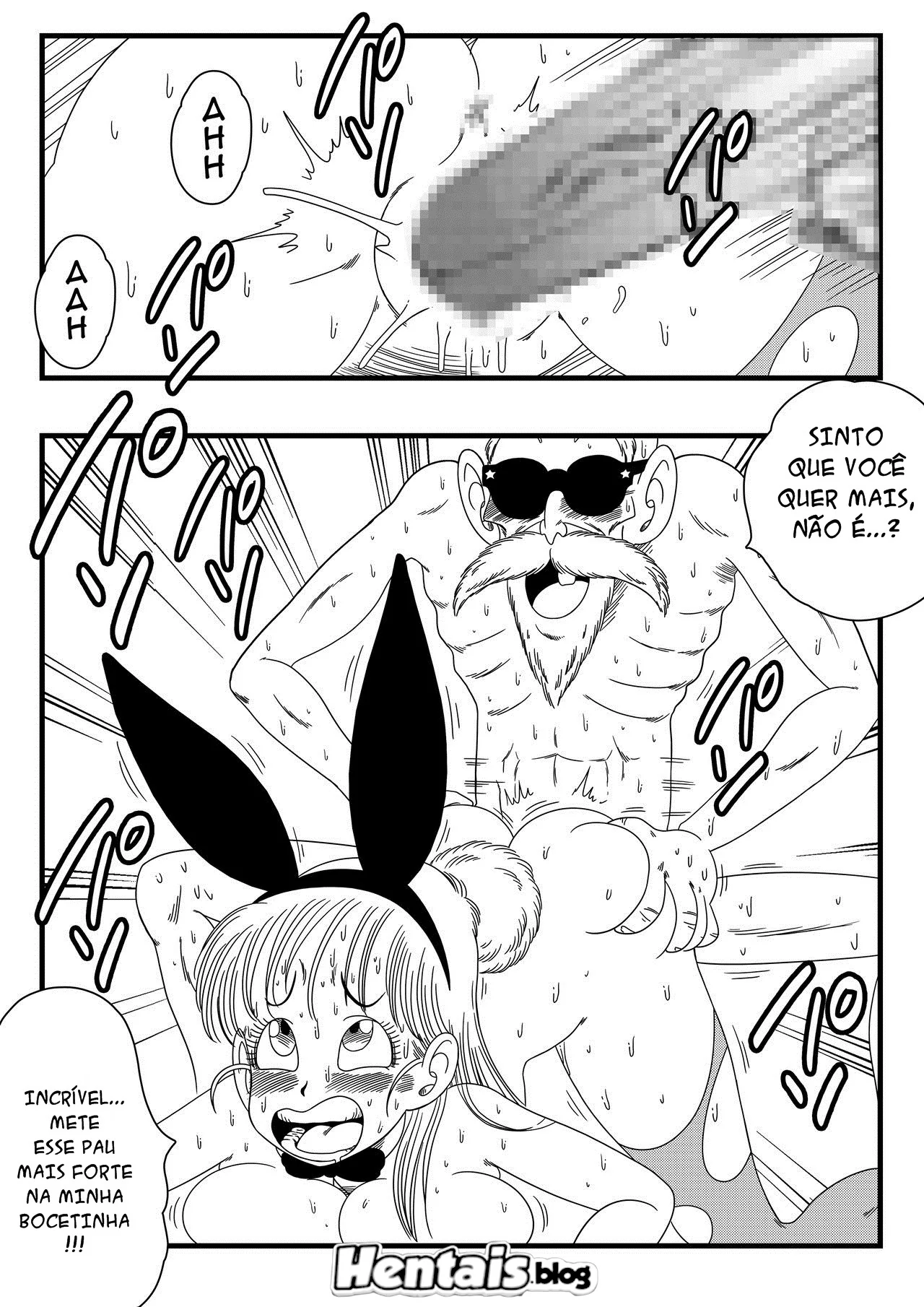 Dragon Ball Hentai: Bulma Coelhinha Libera Peitos em Troca da Dragon Ball – Em HQ Brasileiro