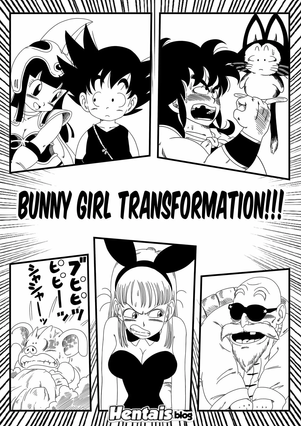 Dragon Ball Hentai: Bulma Coelhinha Libera Peitos em Troca da Dragon Ball – Em HQ Brasileiro