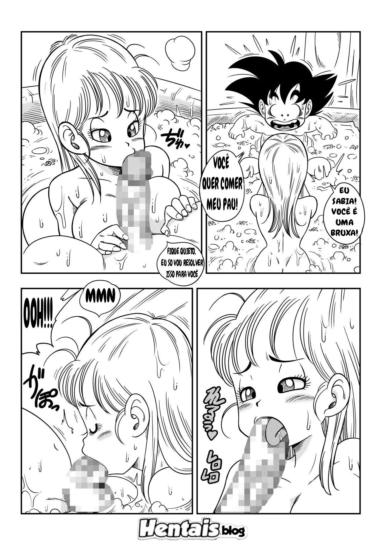 Goku Metendo na Buceta da Piranha da Bulma em Hentai HQ Brasileiro