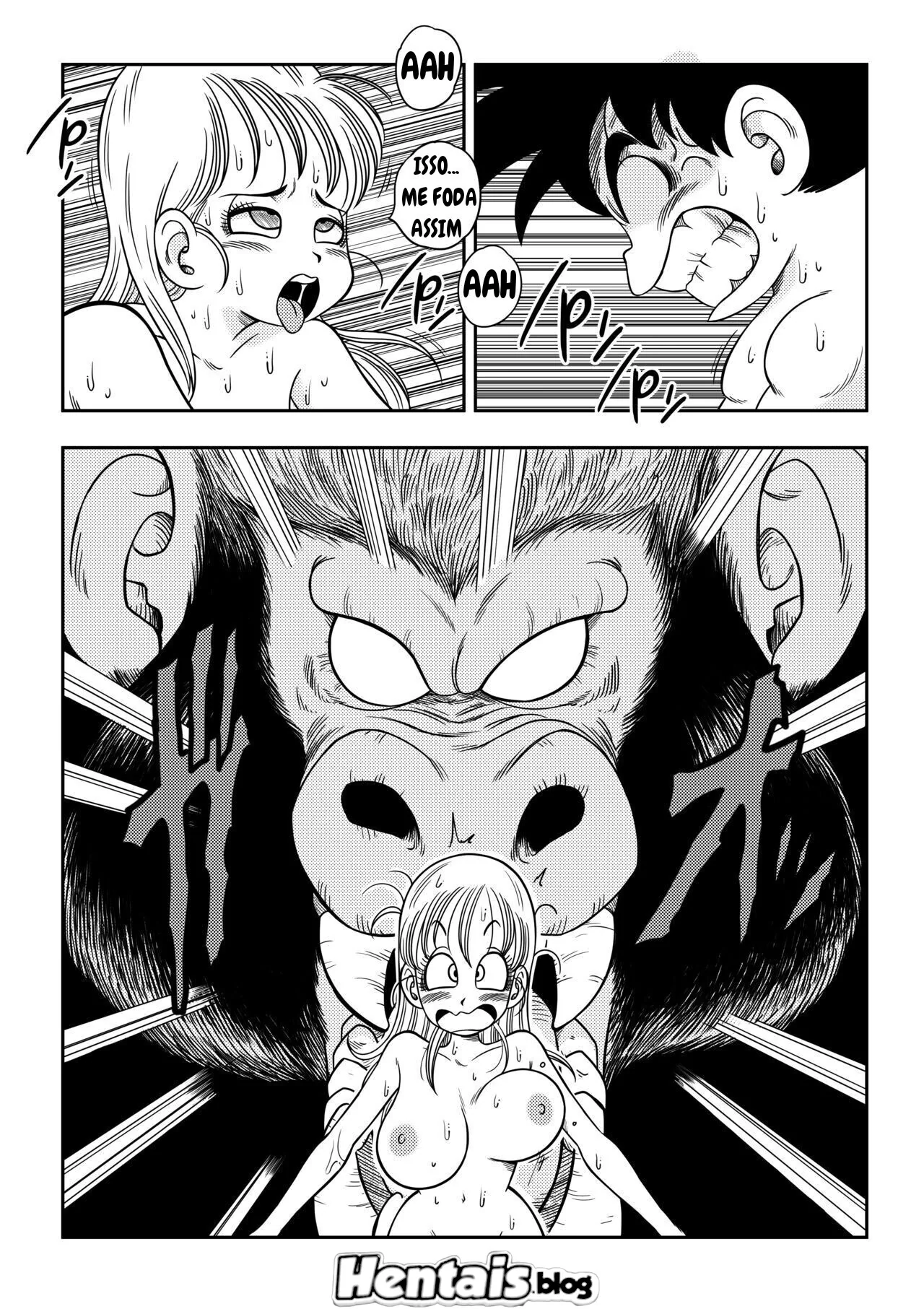 Goku Metendo na Buceta da Piranha da Bulma em Hentai HQ Brasileiro