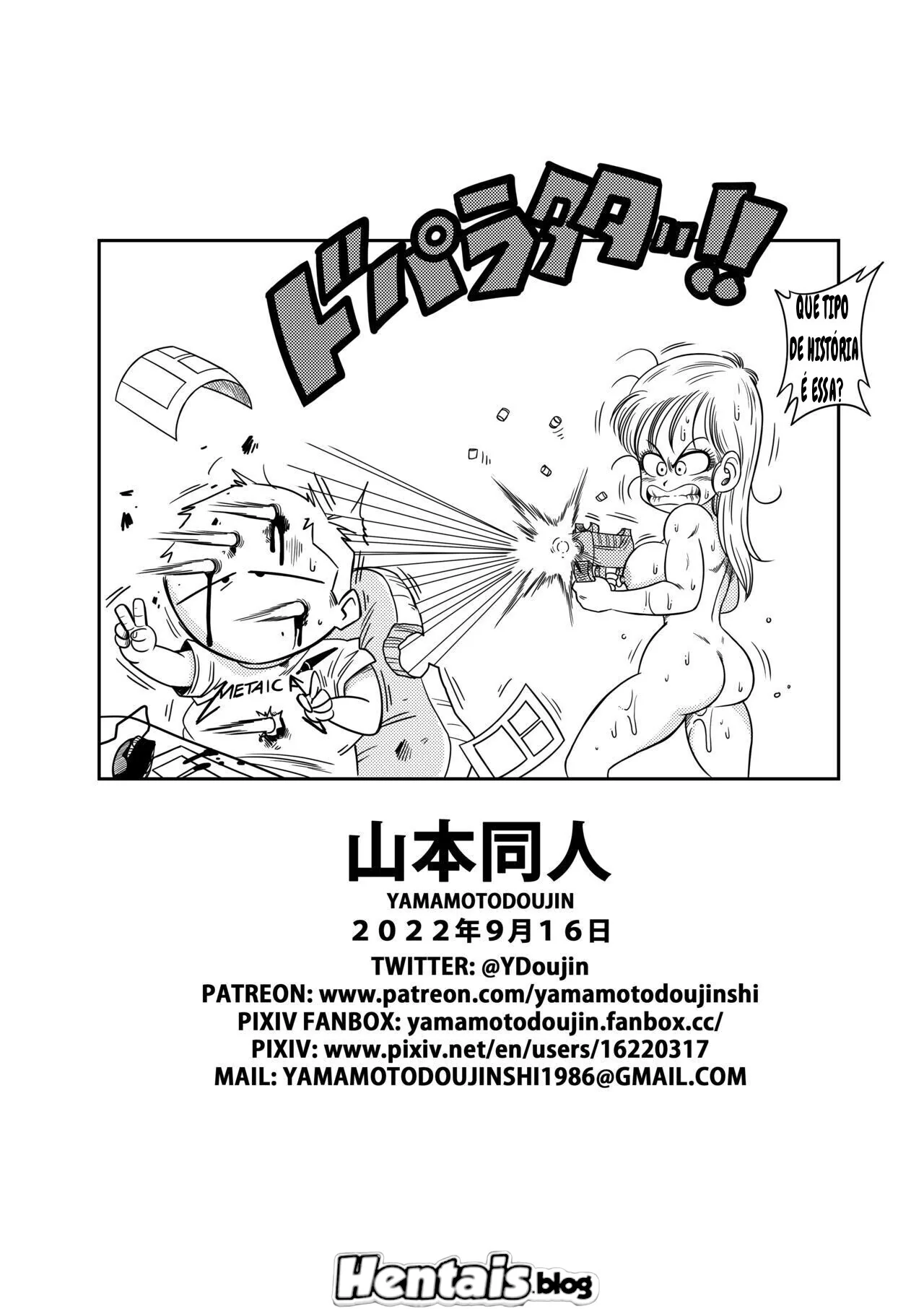 Goku Metendo na Buceta da Piranha da Bulma em Hentai HQ Brasileiro