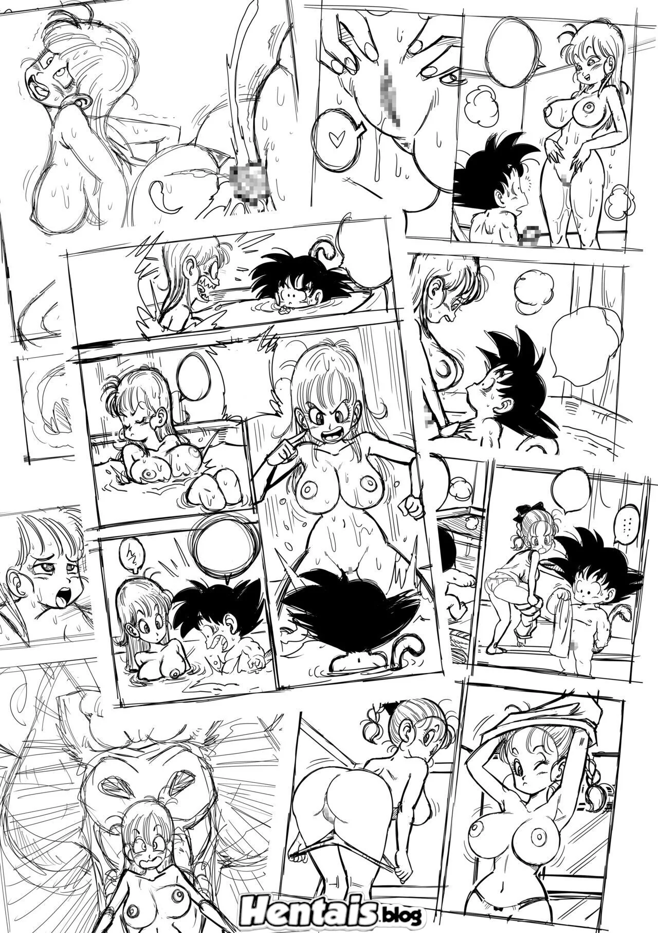 Goku Metendo na Buceta da Piranha da Bulma em Hentai HQ Brasileiro
