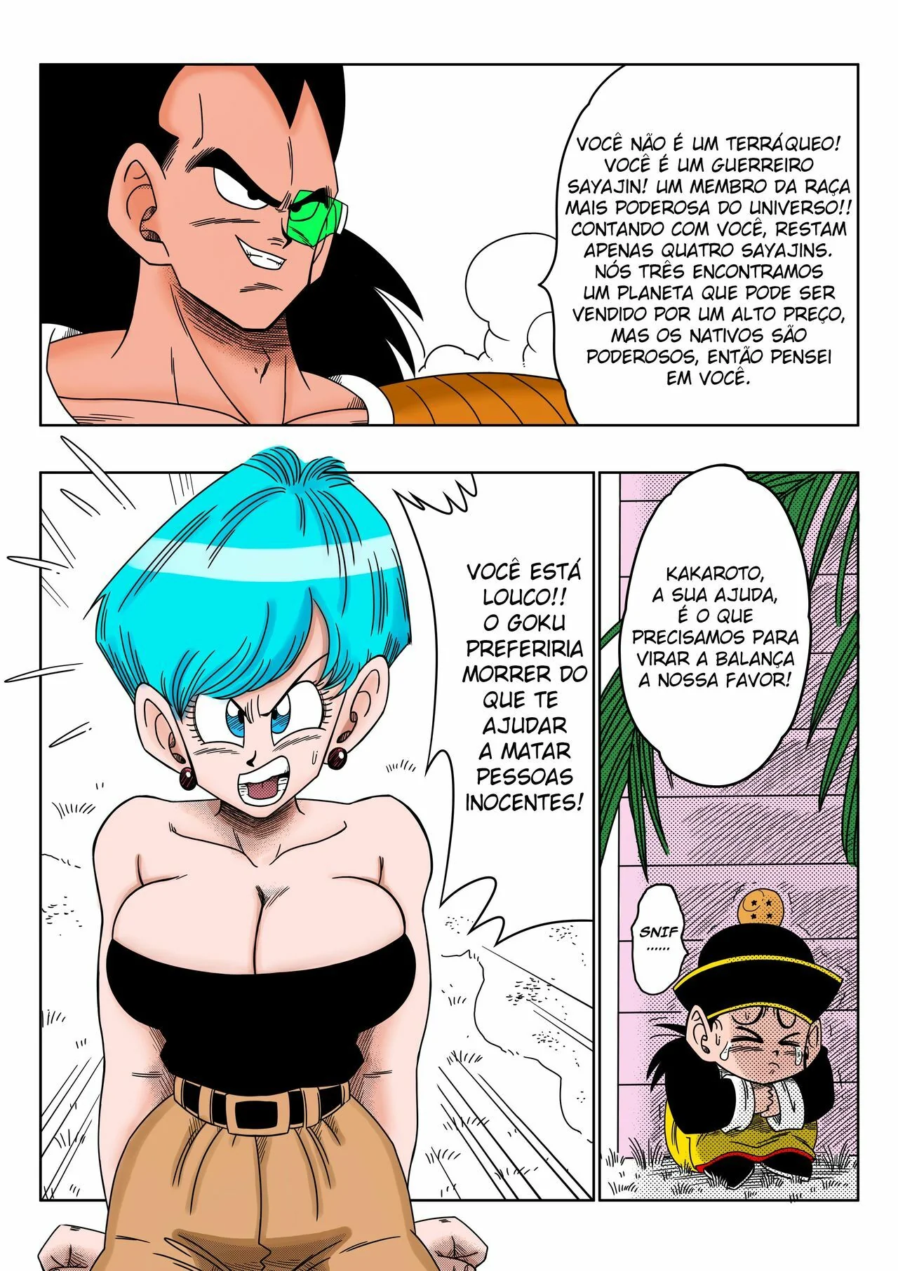 Bulma Escrava do Raditz: Uma Aventura Sexual em Dragon Ball Z Hentai HQ Brasileiro