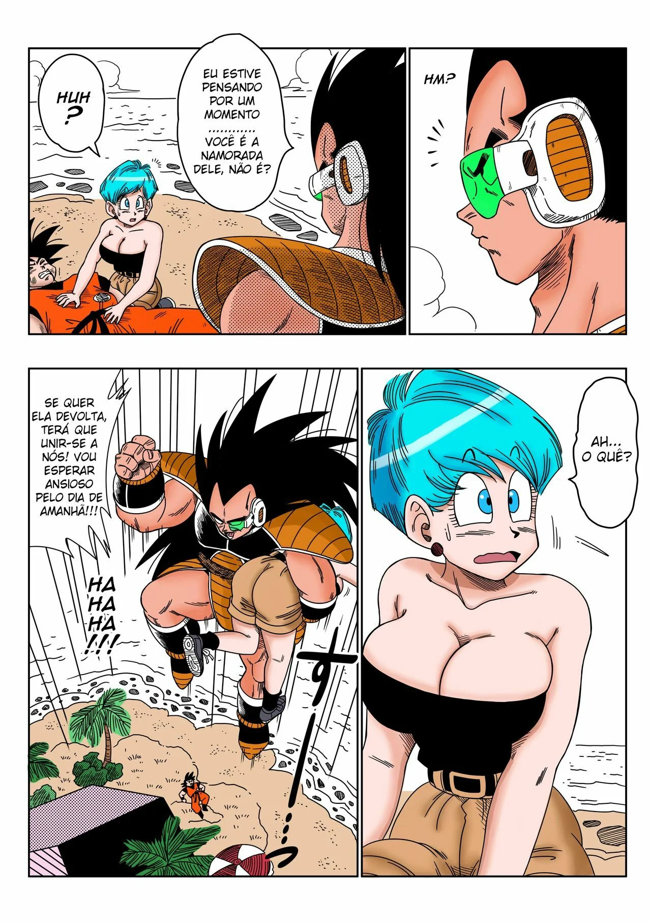 Bulma Escrava do Raditz: Uma Aventura Sexual em Dragon Ball Z Hentai HQ Brasileiro