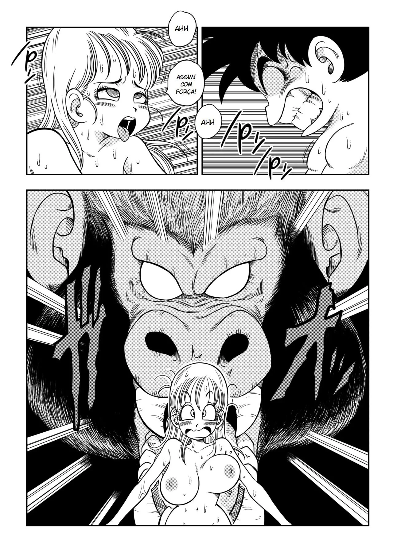 Dragon Ball Z: Sexo Na Banheira – Son Goku Metendo na Buceta da Bulma Briefs em Hentai HQ Brasileiro