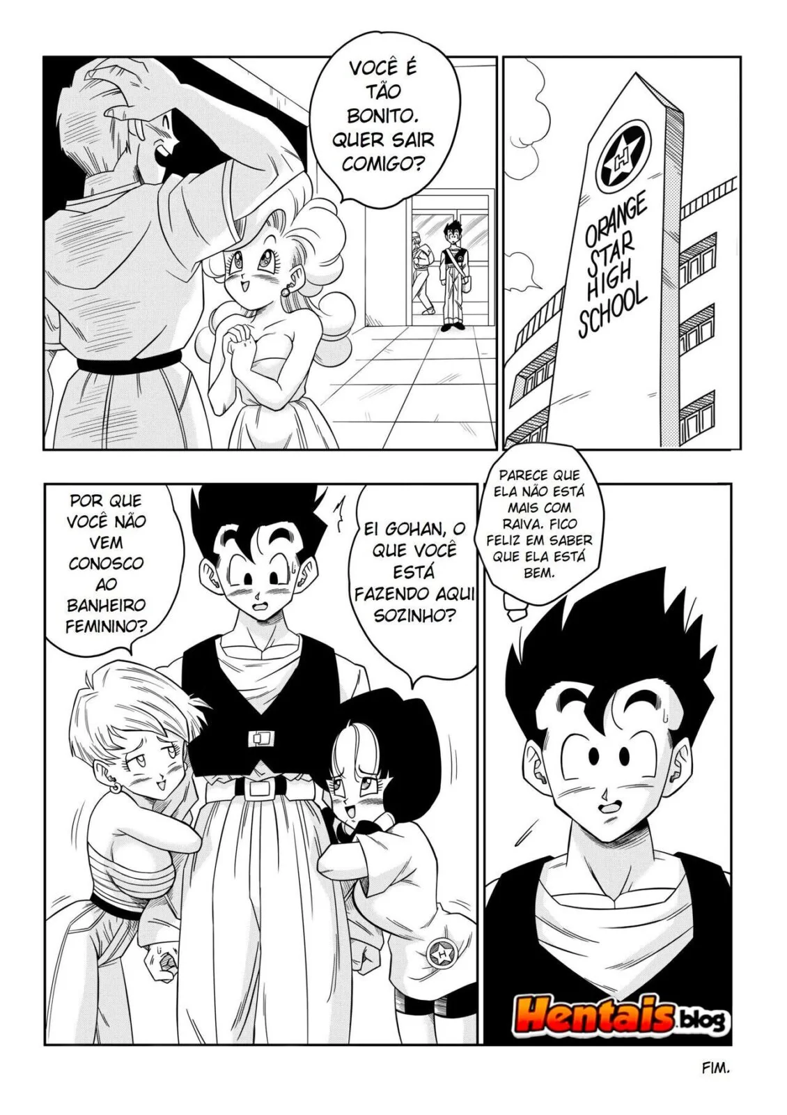Herói Sortudo Comendo a Gostosa da Angela em Hentai HQ Brasileiro