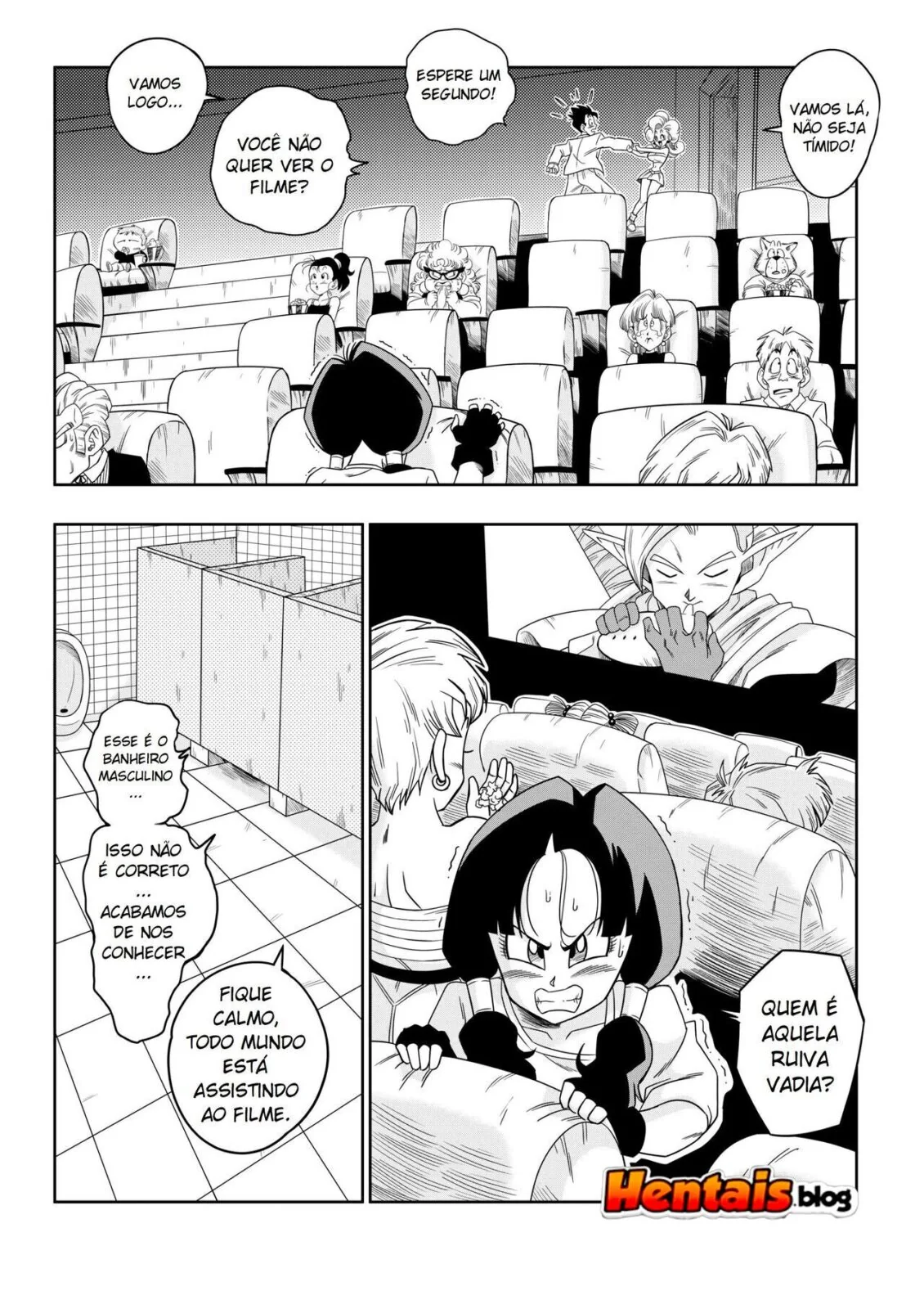 Herói Sortudo Comendo a Gostosa da Angela em Hentai HQ Brasileiro