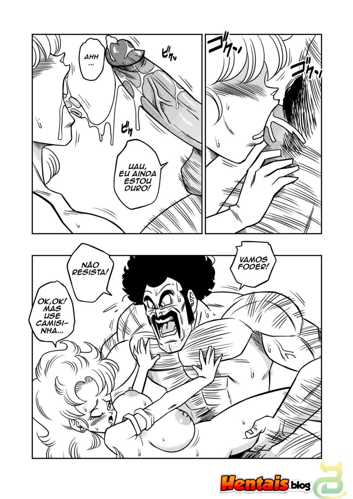 Dragon Ball Z Hentai: Treinamento Secreto do Senhor Satã – Fodendo a Piiza em Hentai HQ Brasileiro
