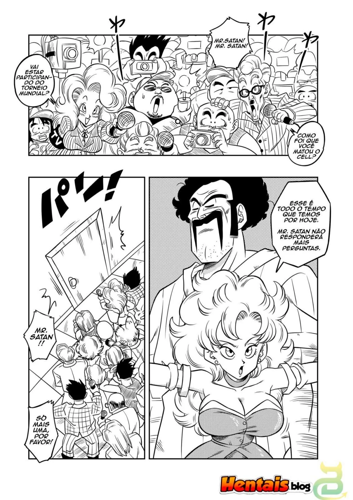 Dragon Ball Z Hentai: Treinamento Secreto do Senhor Satã – Fodendo a Piiza em Hentai HQ Brasileiro