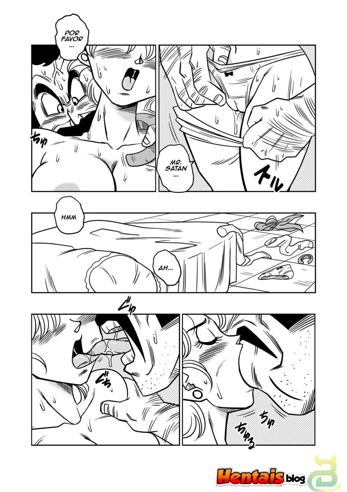 Dragon Ball Z Hentai: Treinamento Secreto do Senhor Satã – Fodendo a Piiza em Hentai HQ Brasileiro