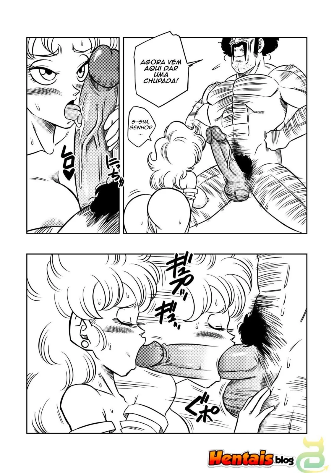 Dragon Ball Z Hentai: Treinamento Secreto do Senhor Satã – Fodendo a Piiza em Hentai HQ Brasileiro