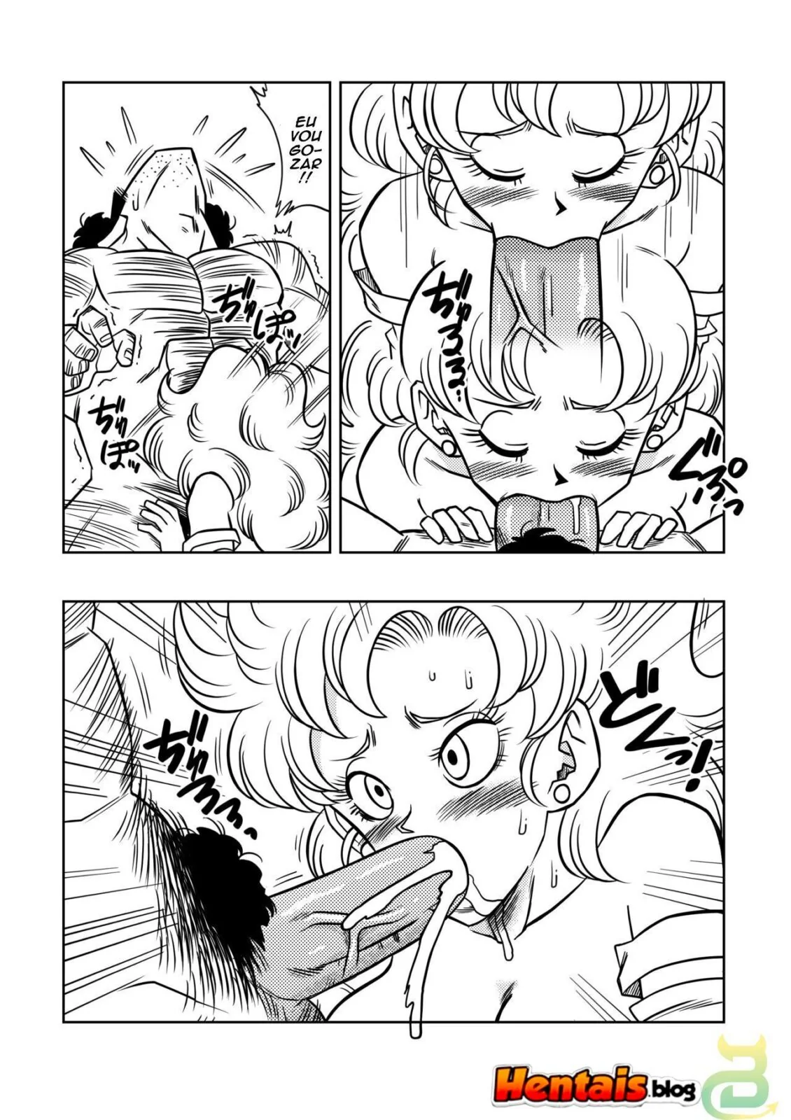 Dragon Ball Z Hentai: Treinamento Secreto do Senhor Satã – Fodendo a Piiza em Hentai HQ Brasileiro
