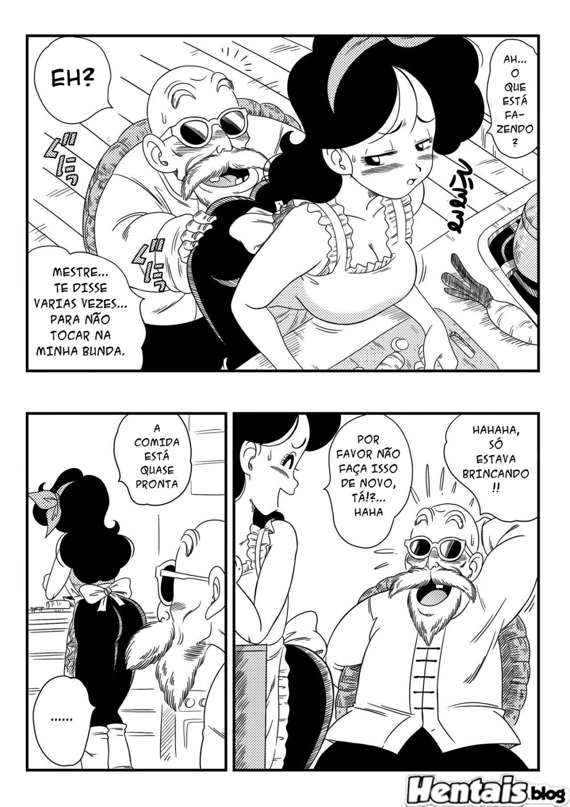 Mestre Kame Socando sua Rola na Buceta da Lunch em Hentai HQ Brasileiro
