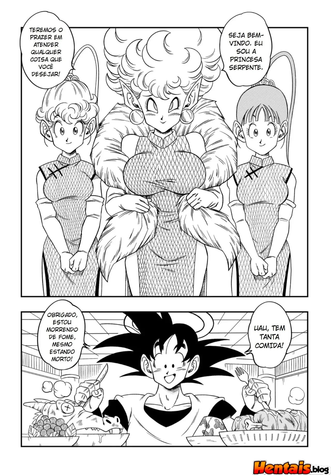 A Pica da Princesa Serpente na Buceta da Princesa Son Goku em Dragon Ball Porno – Em Hentai HQ Brasileiro