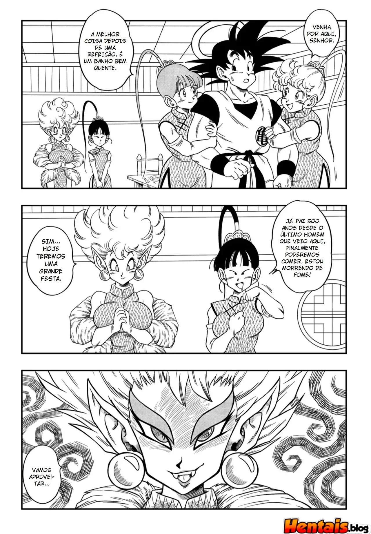 A Pica da Princesa Serpente na Buceta da Princesa Son Goku em Dragon Ball Porno – Em Hentai HQ Brasileiro