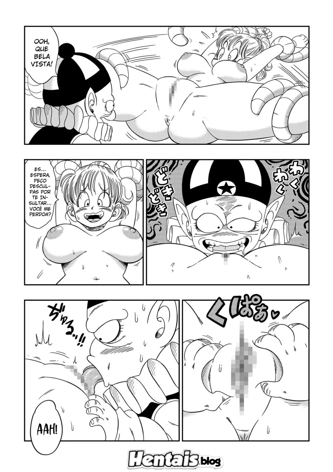 Bulma e seus amigos caem na armadilha do Pilaf: Piroca, buceta, e muita sacanagem no castelo – Em hentai HQ