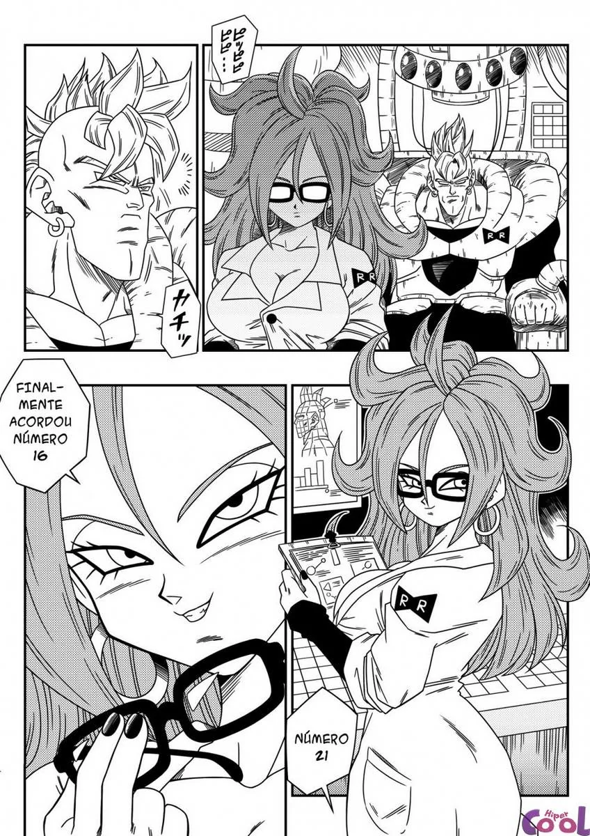Android Peituda Quer Dominar o Mundo em Dragon Ball Hentai HQ