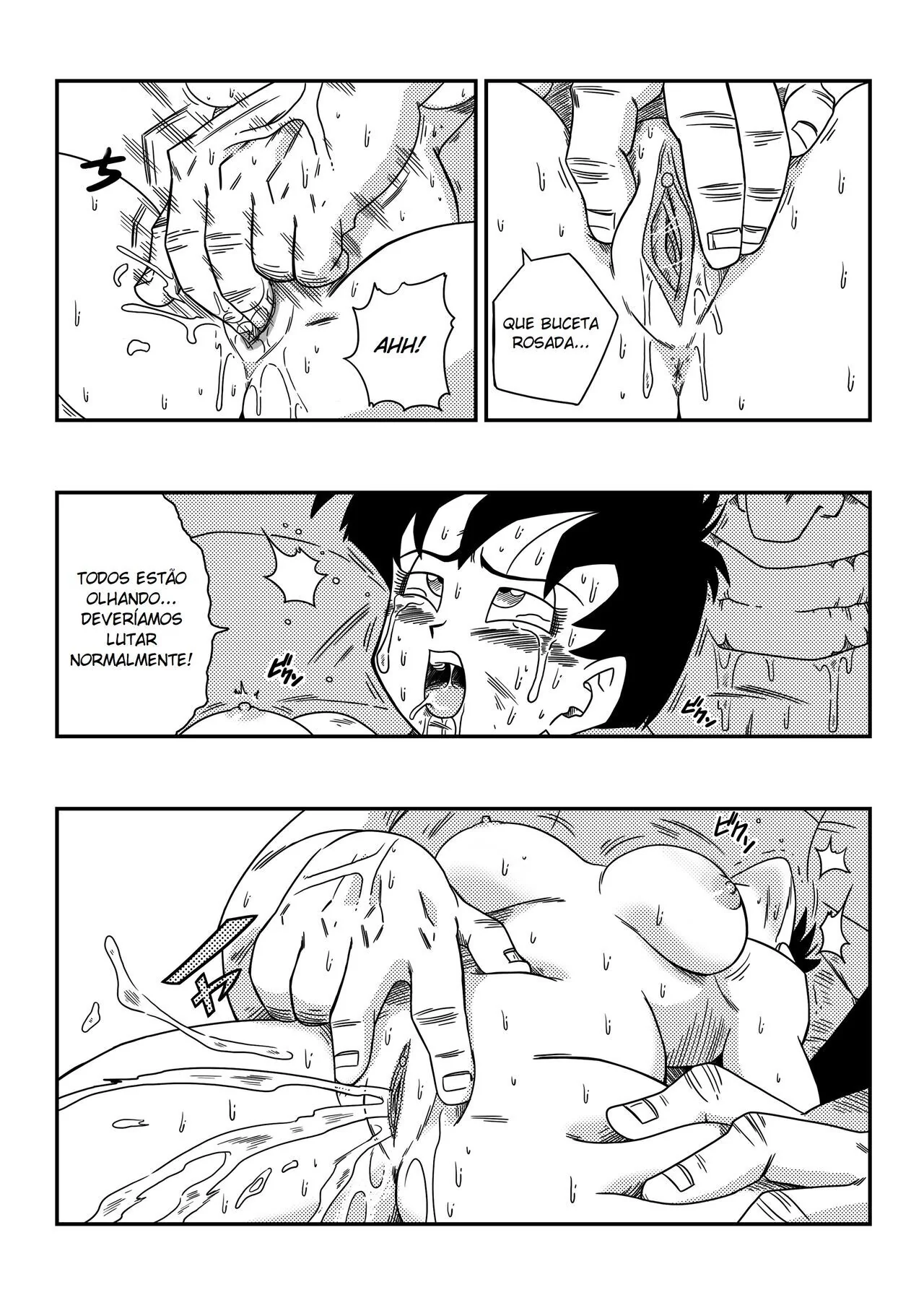 Videl levando piroca do Spopovich em Dragon Ball Z Hentai HQ Brasileiro