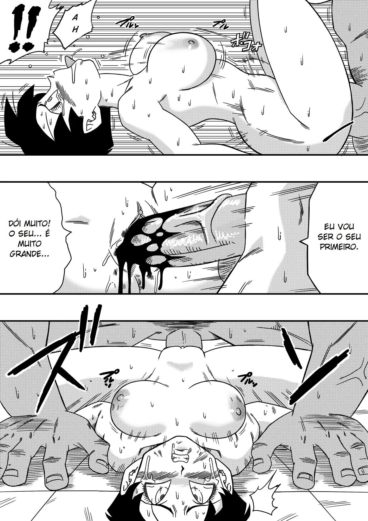 Videl levando piroca do Spopovich em Dragon Ball Z Hentai HQ Brasileiro