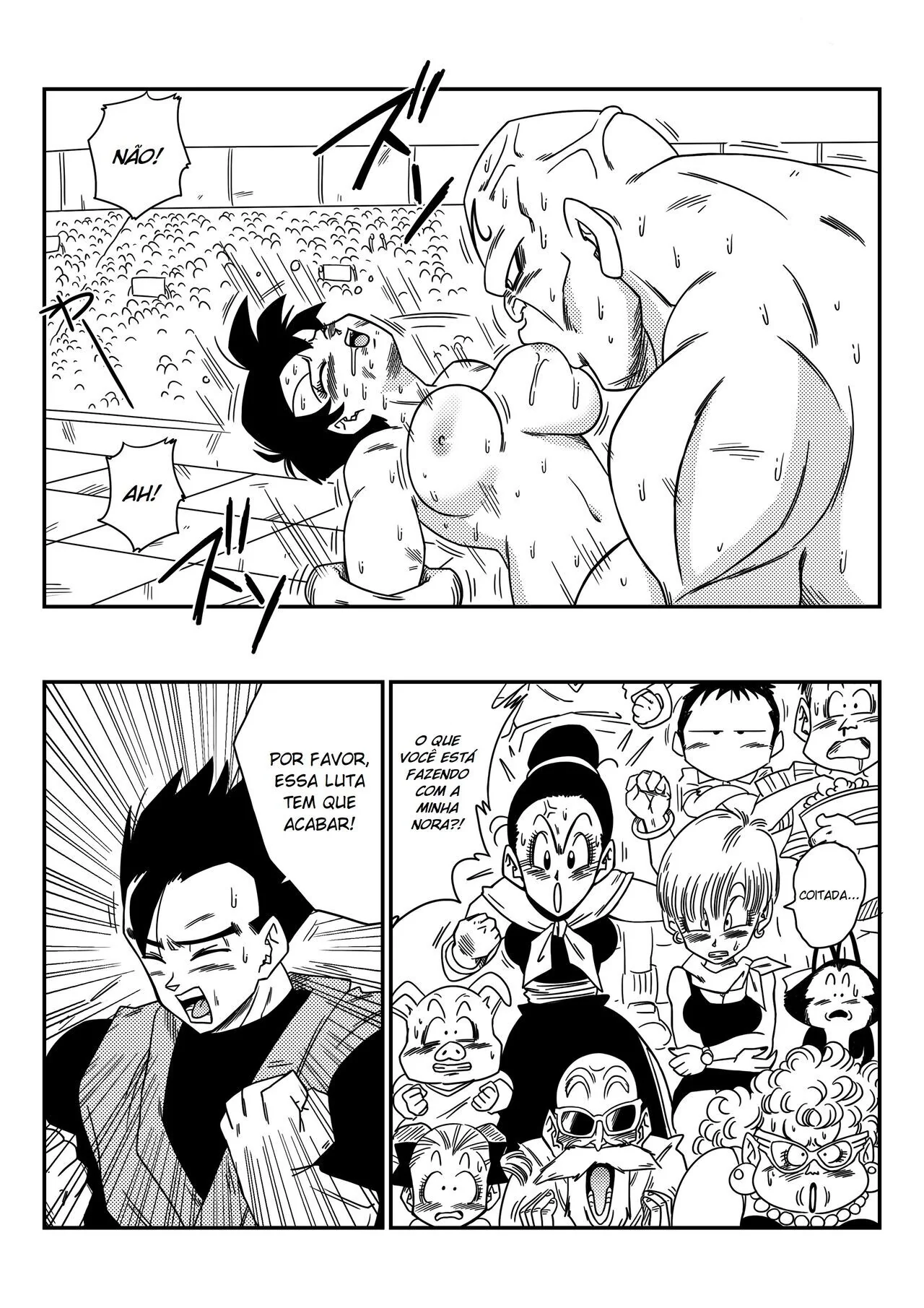 Videl levando piroca do Spopovich em Dragon Ball Z Hentai HQ Brasileiro