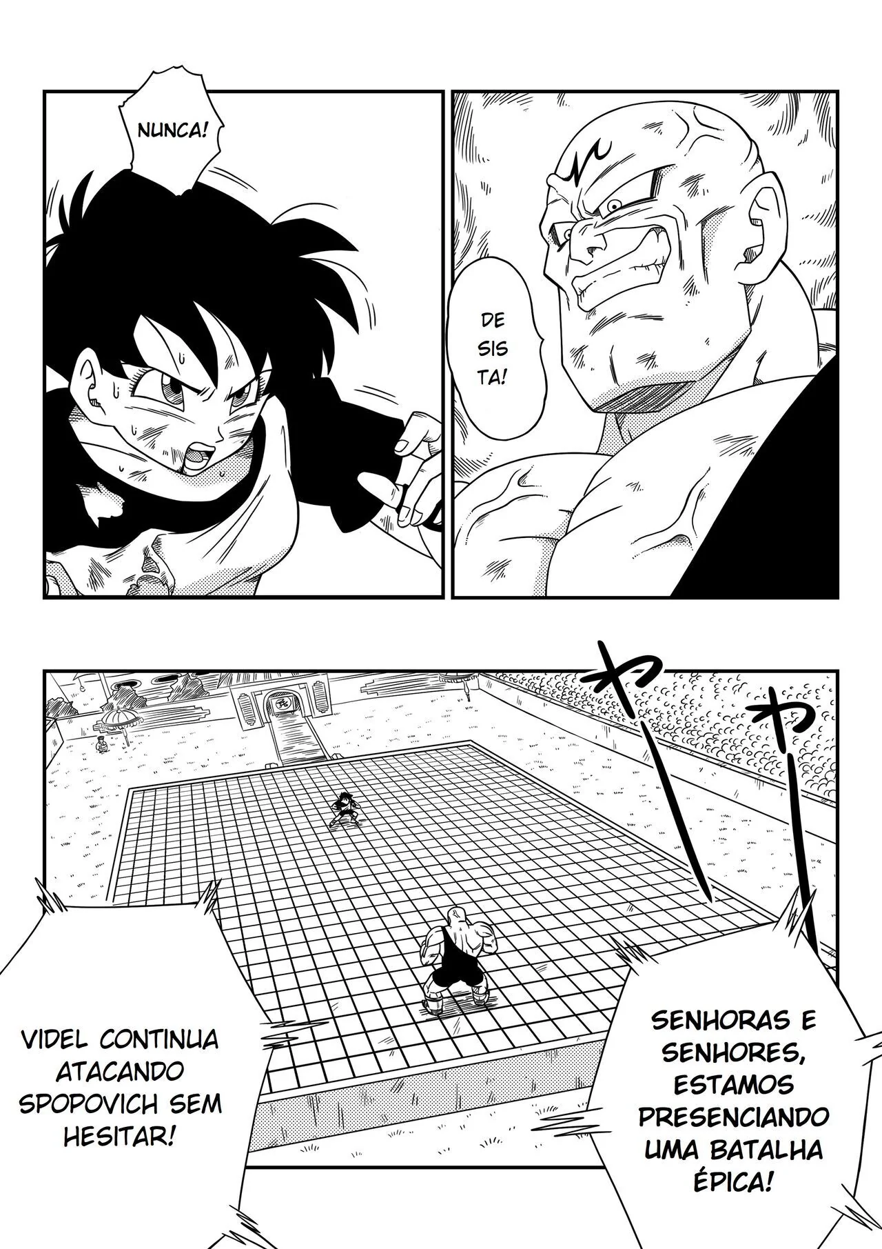 Videl levando piroca do Spopovich em Dragon Ball Z Hentai HQ Brasileiro