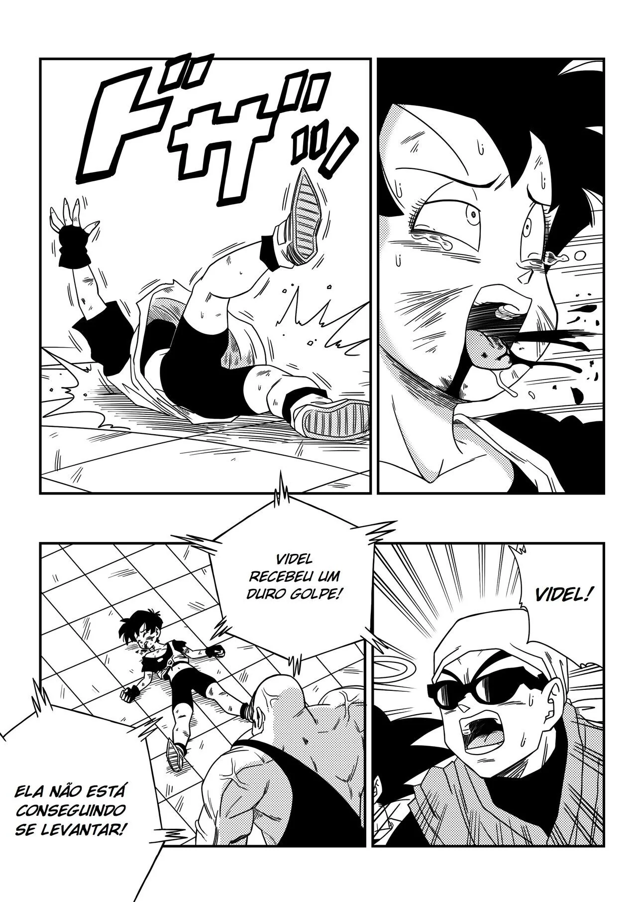 Videl levando piroca do Spopovich em Dragon Ball Z Hentai HQ Brasileiro