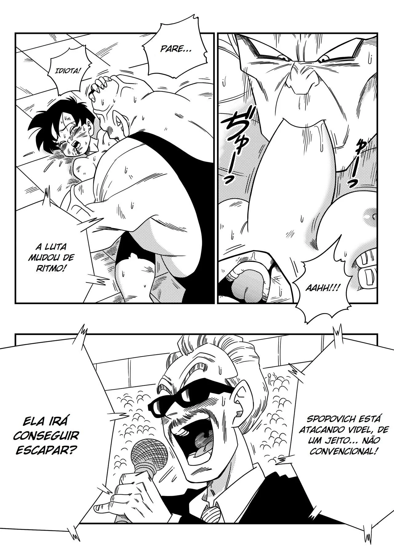 Videl levando piroca do Spopovich em Dragon Ball Z Hentai HQ Brasileiro