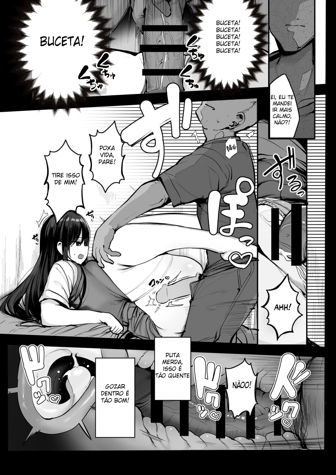 Piranhas Safadas na Busca da Piroca Perfeita em Hentai HQ Brasileiro
