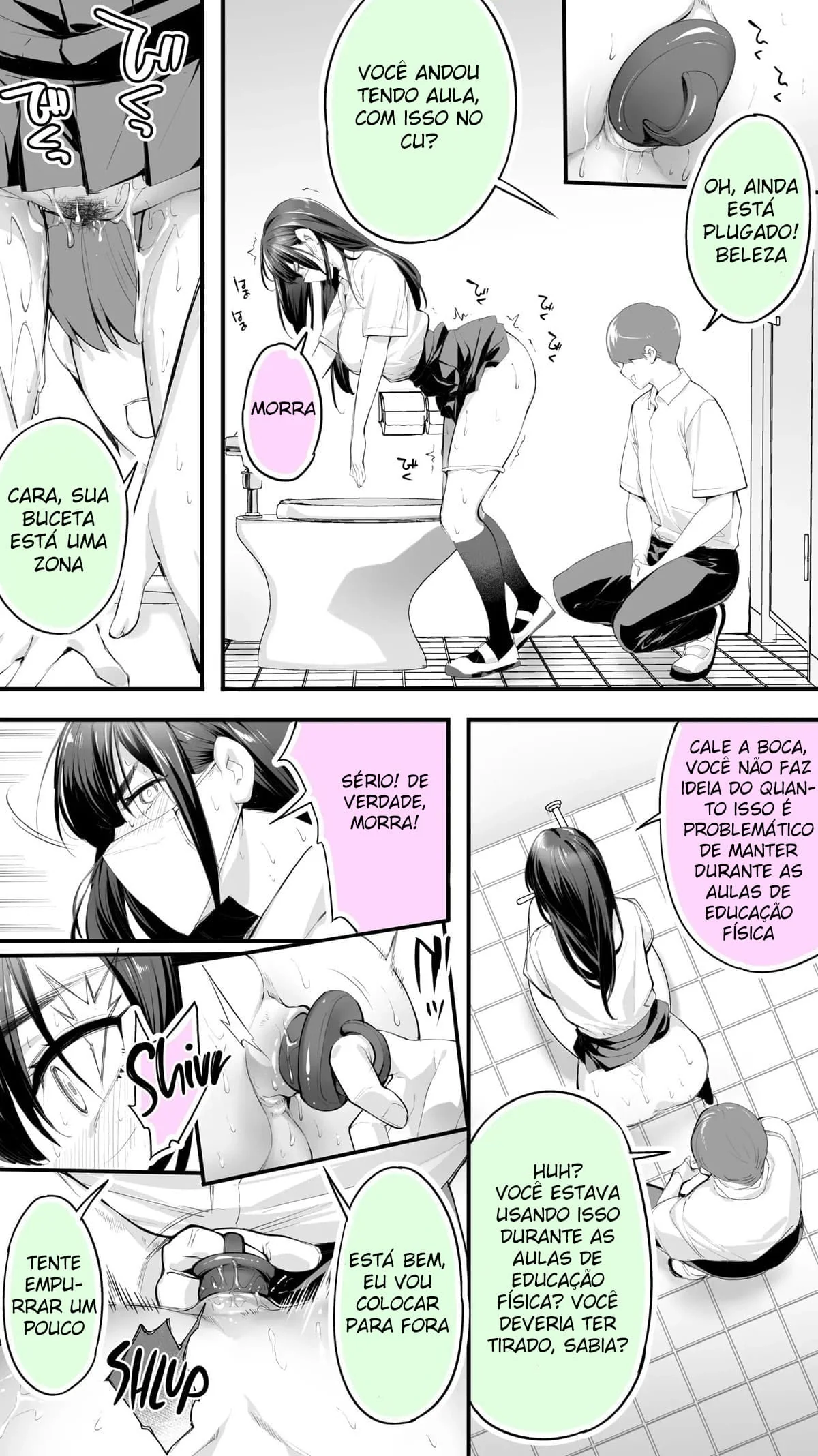 Sessões Sexuais Intensas: Hoshikawa-san e a Submissão aos Vibradores na Buceta – Hentai HQ Brasileiro