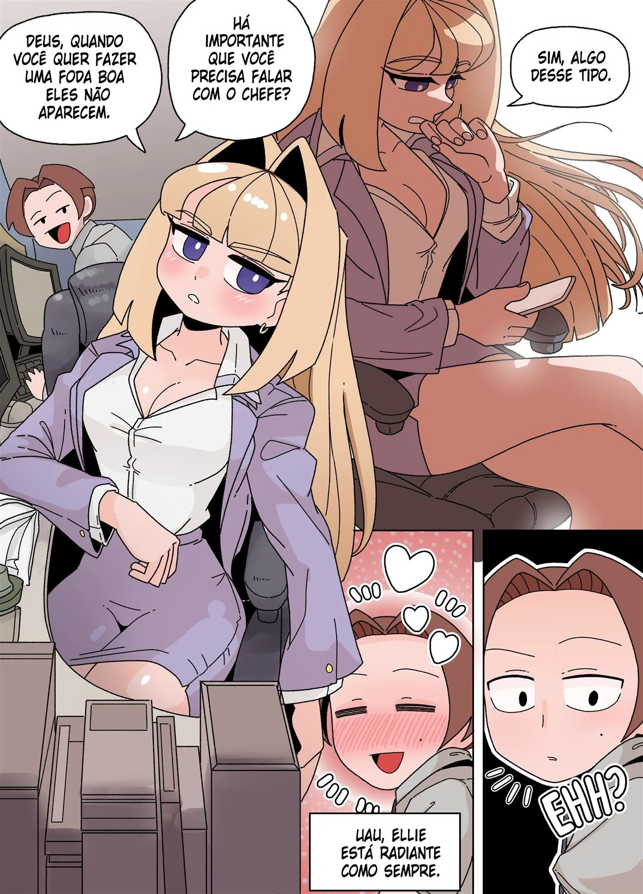 Buceta molhada e pica dura em Ellie Skinsuit Vl.2 – Hentai HQ Brasileiro