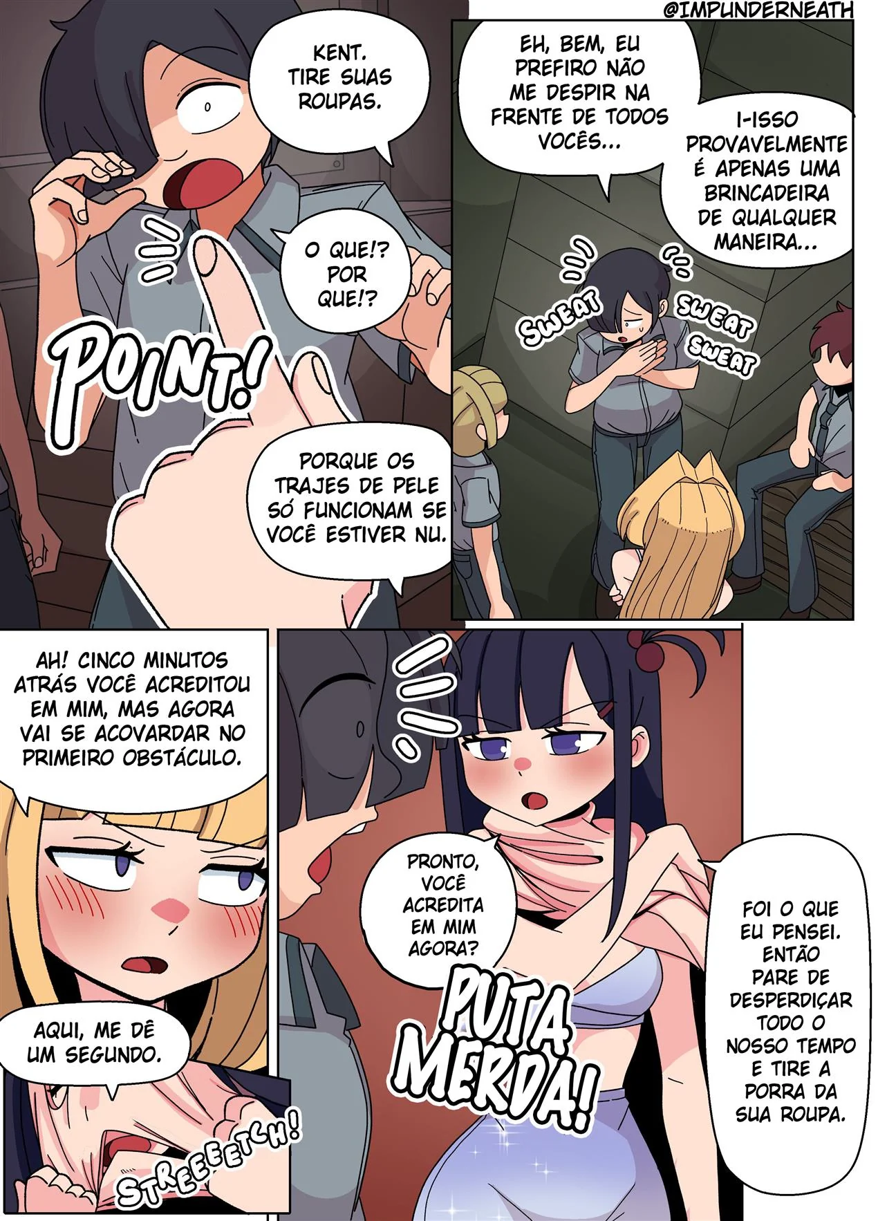 Bullying e Tesão na Escola – Ellie Skinsuit Vl.3 em HQ Brasileiro