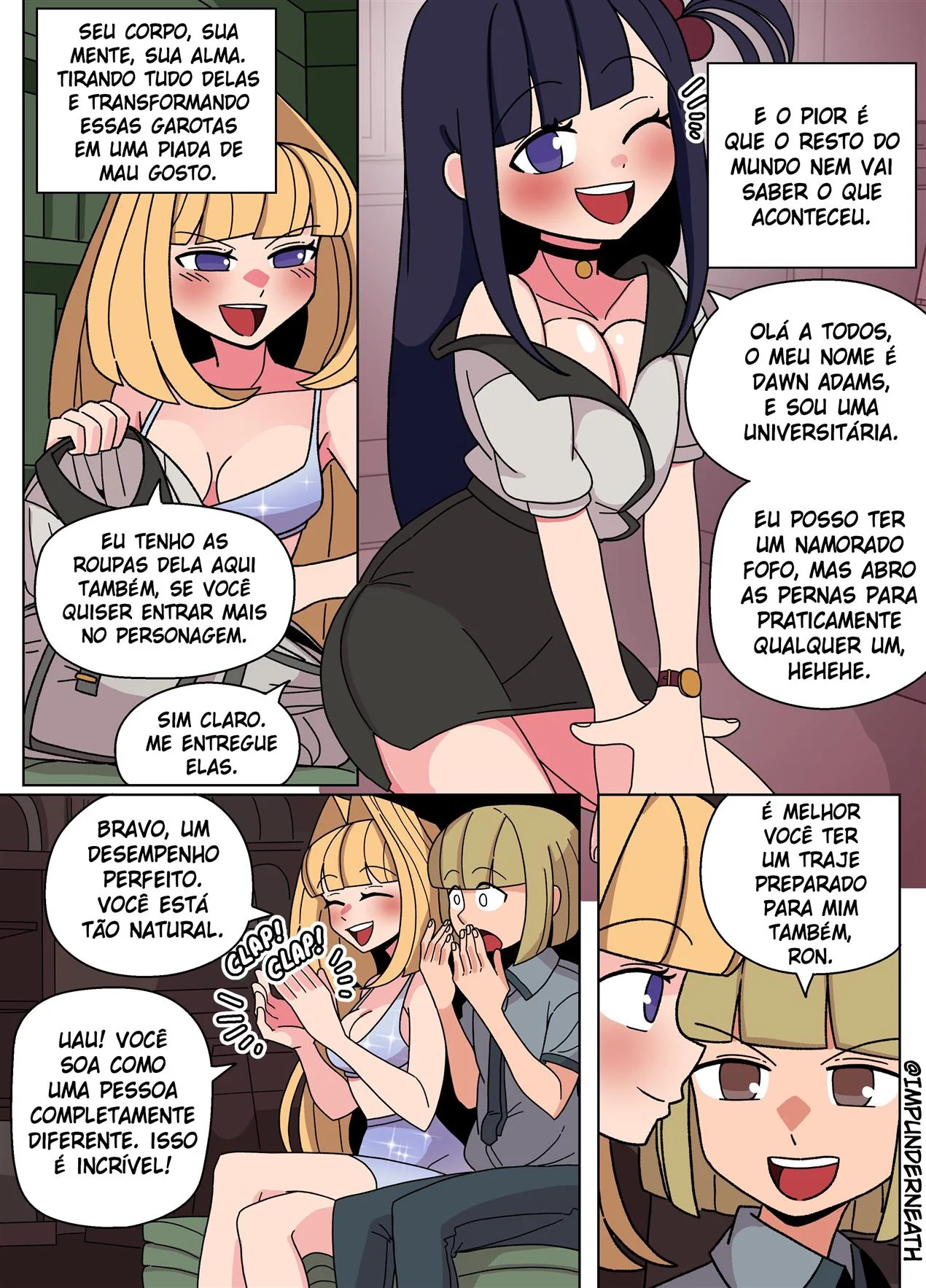 Bullying e Tesão na Escola – Ellie Skinsuit Vl.3 em HQ Brasileiro