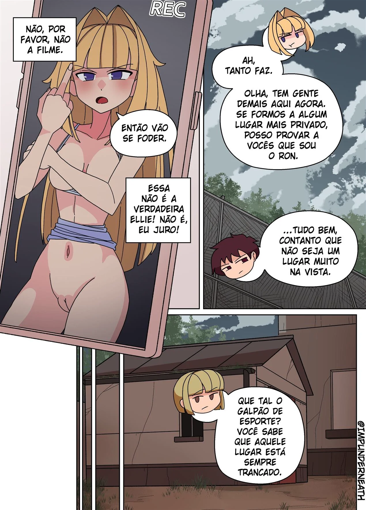 Bullying e Tesão na Escola – Ellie Skinsuit Vl.3 em HQ Brasileiro