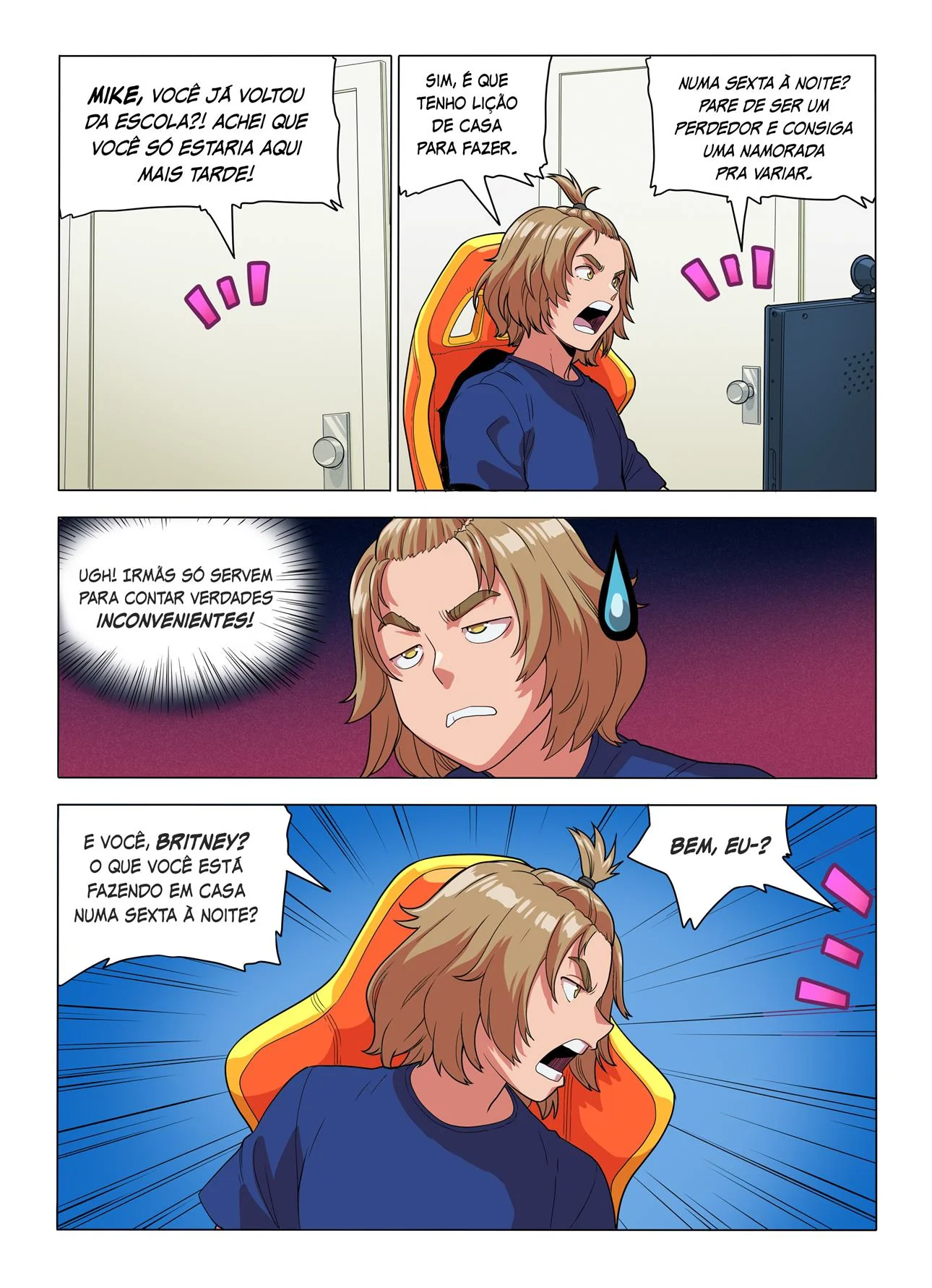 Mike e suas Aventuras para Perder o Cabaço – Em Hentai HQ Brasileiro