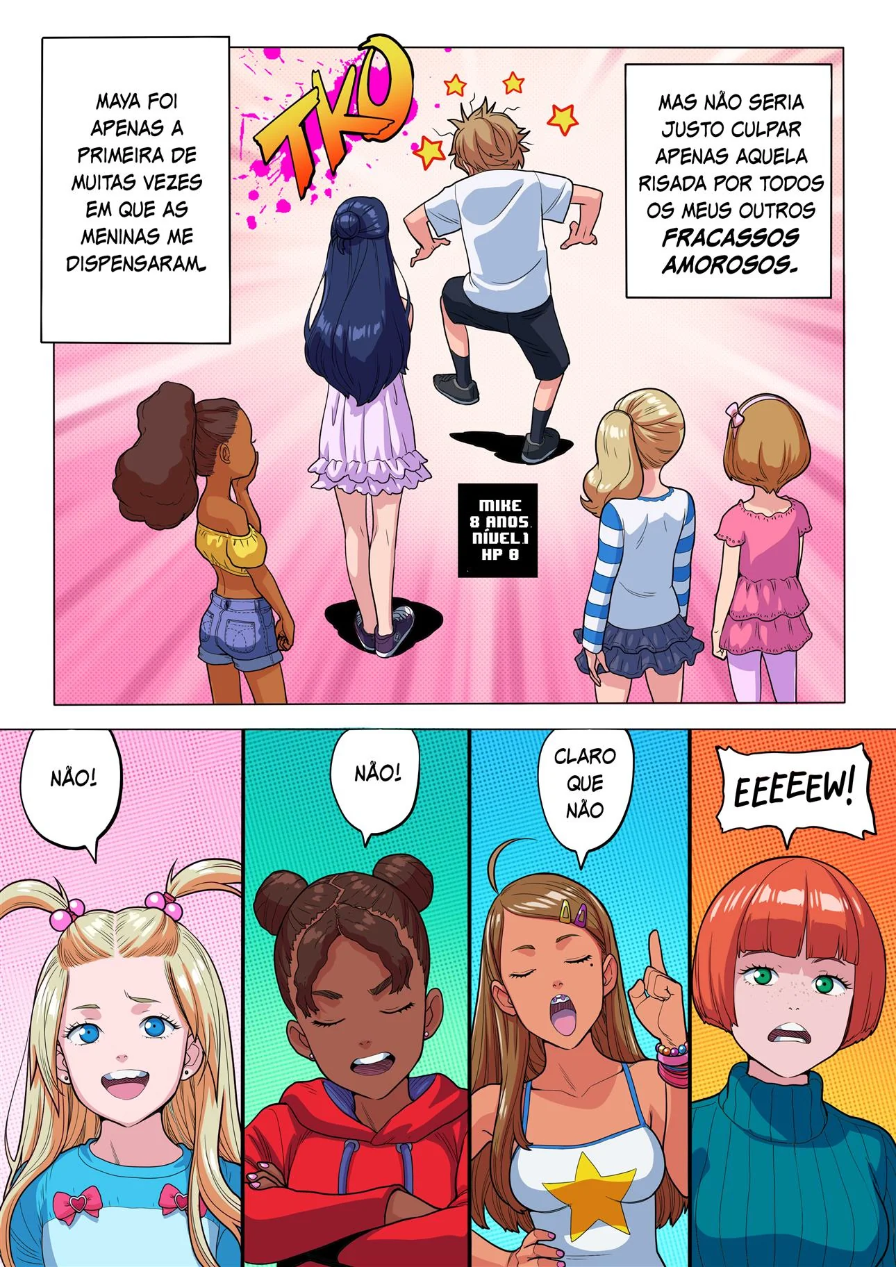Mike e suas Aventuras para Perder o Cabaço – Em Hentai HQ Brasileiro