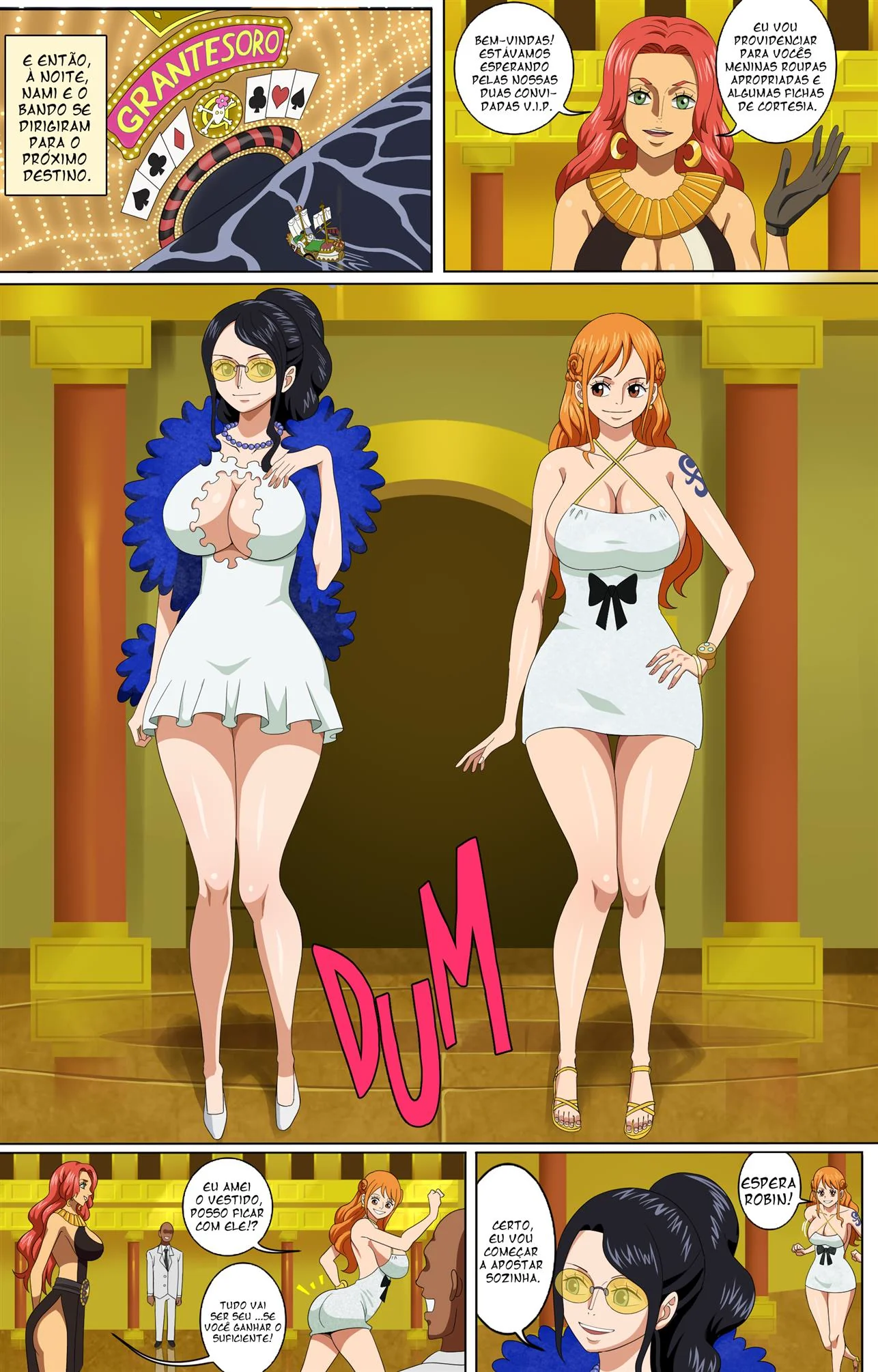 Nami Piranha: dando a buceta por dinheiro em One Piece Hentai HQ Brasileiro