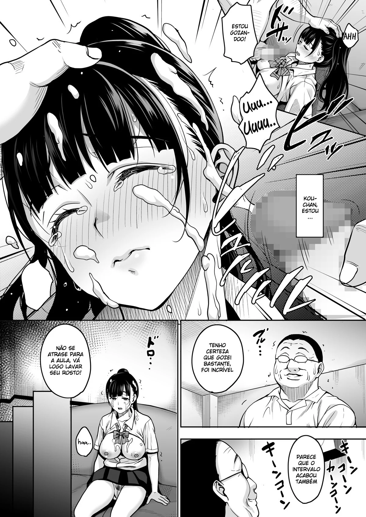 Professor Tarado: Chantageando e Estuprando sua Aluna Piranha em Hentai HQ Brasileiro