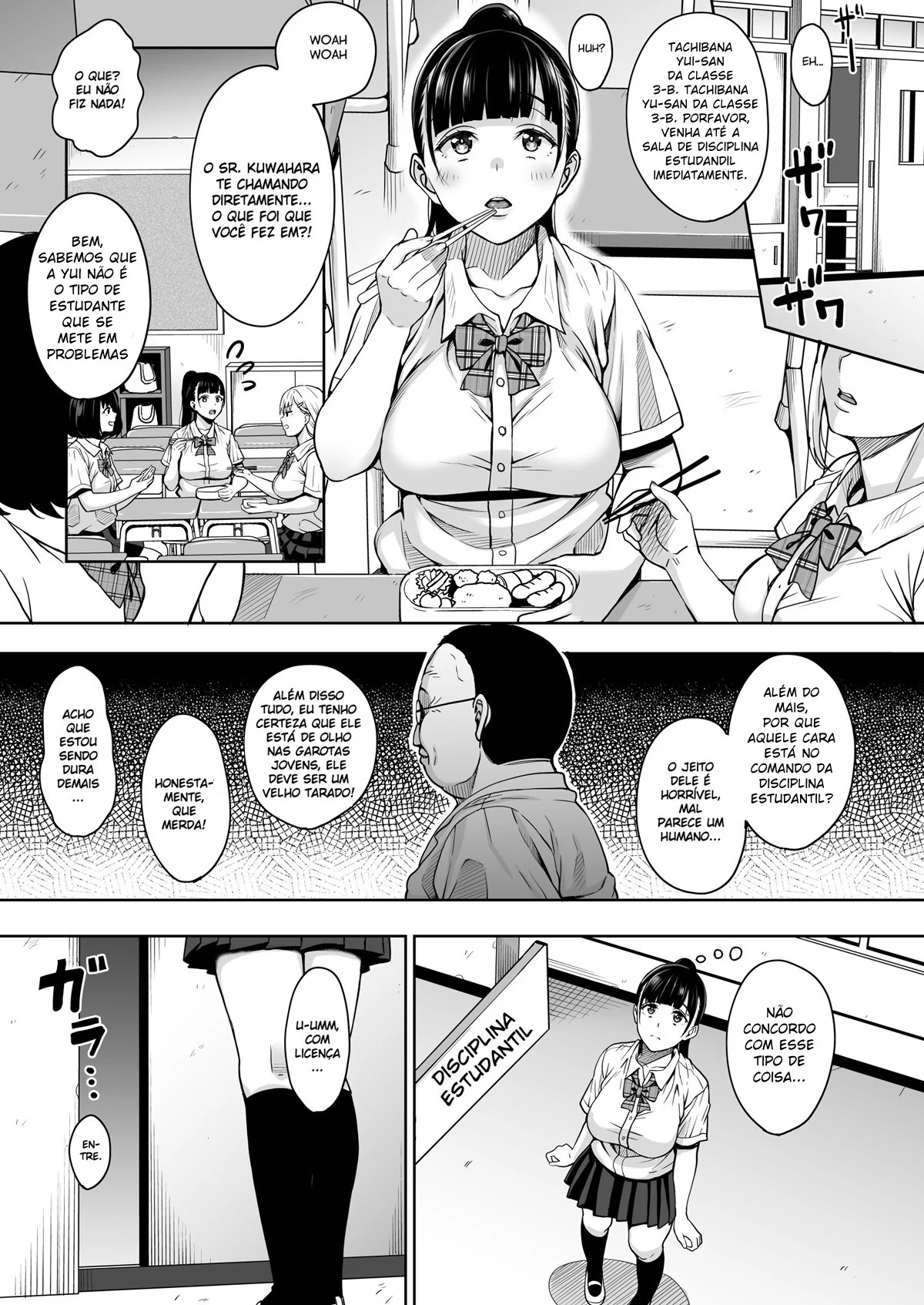 Professor Tarado: Chantageando e Estuprando sua Aluna Piranha em Hentai HQ Brasileiro