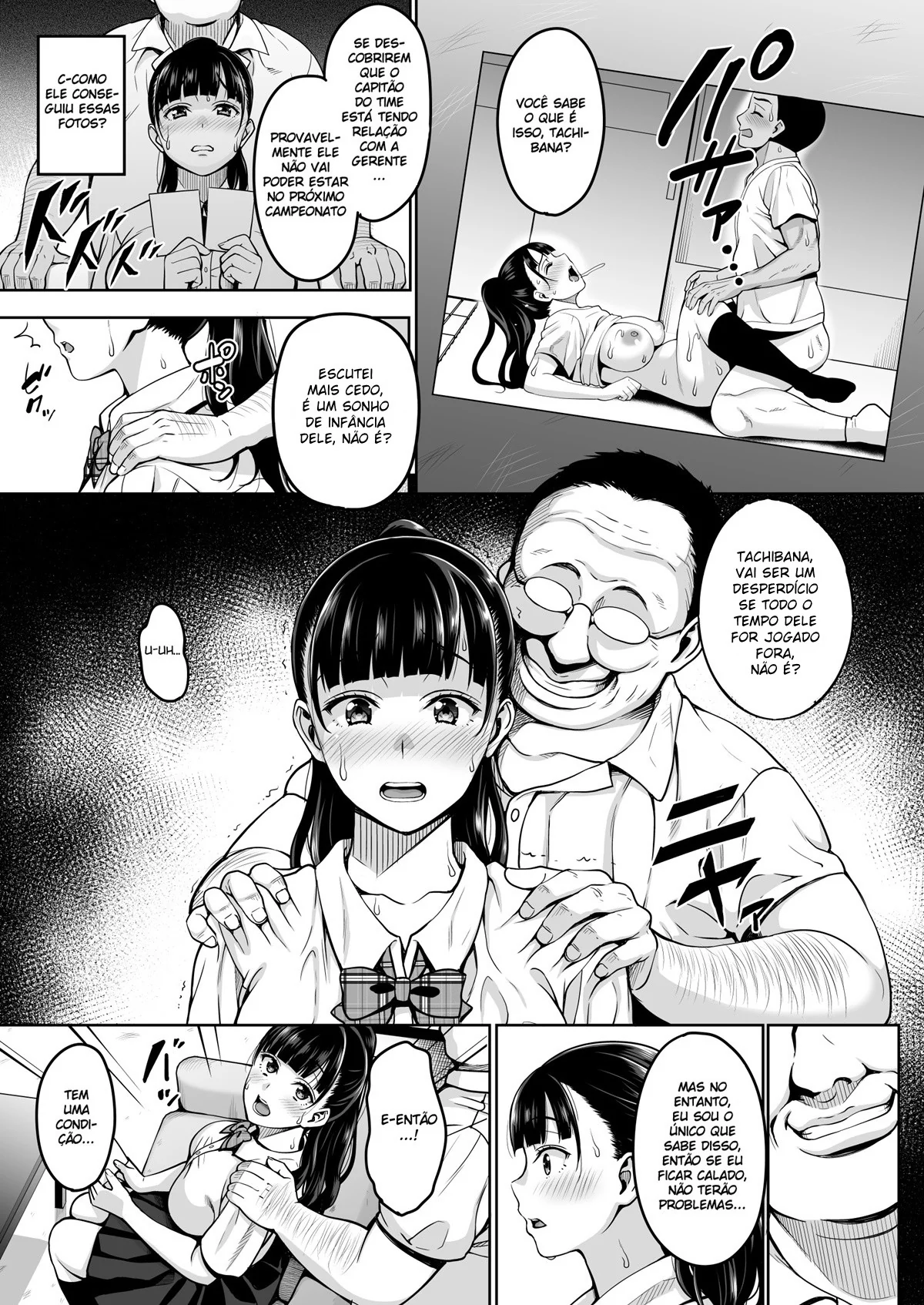 Professor Tarado: Chantageando e Estuprando sua Aluna Piranha em Hentai HQ Brasileiro